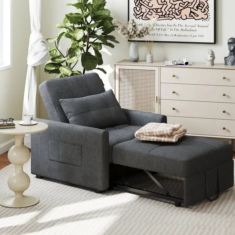 3-In-1 Adjustable Pull-Out Sleeper Sofa Bed