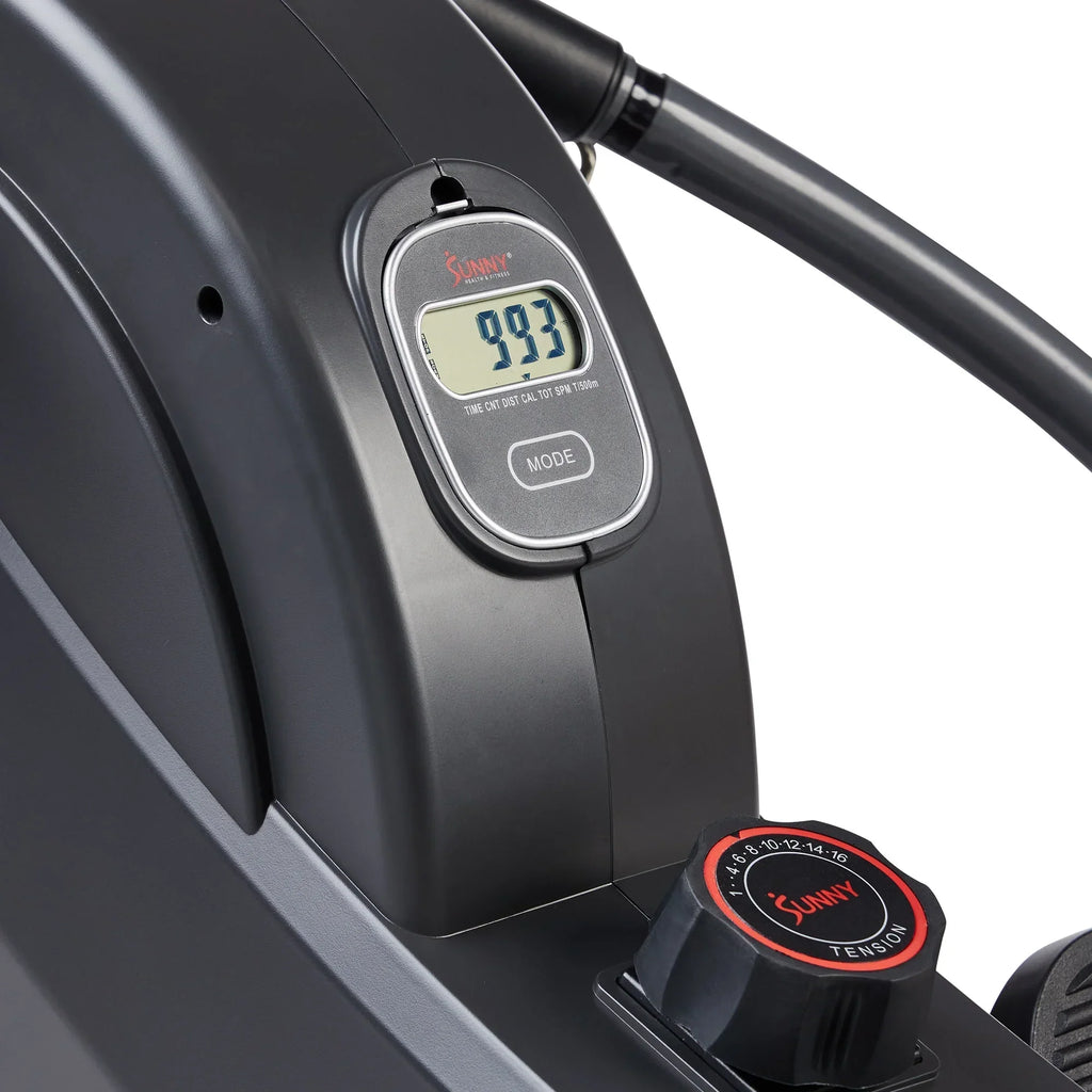 Sunny Health & Fitness MotionMax SMART Magnetic Rowing Machine, 16-Level Resistance, 51 in Rail - SF-RW522067