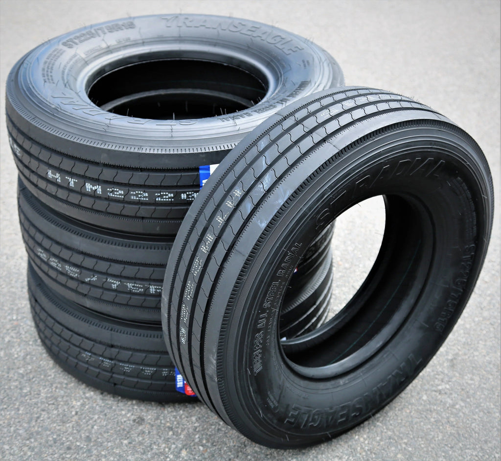Transeagle All Steel ST Radial ST 225/75R15 Load G 14 Ply Trailer Tires - Set Of 4