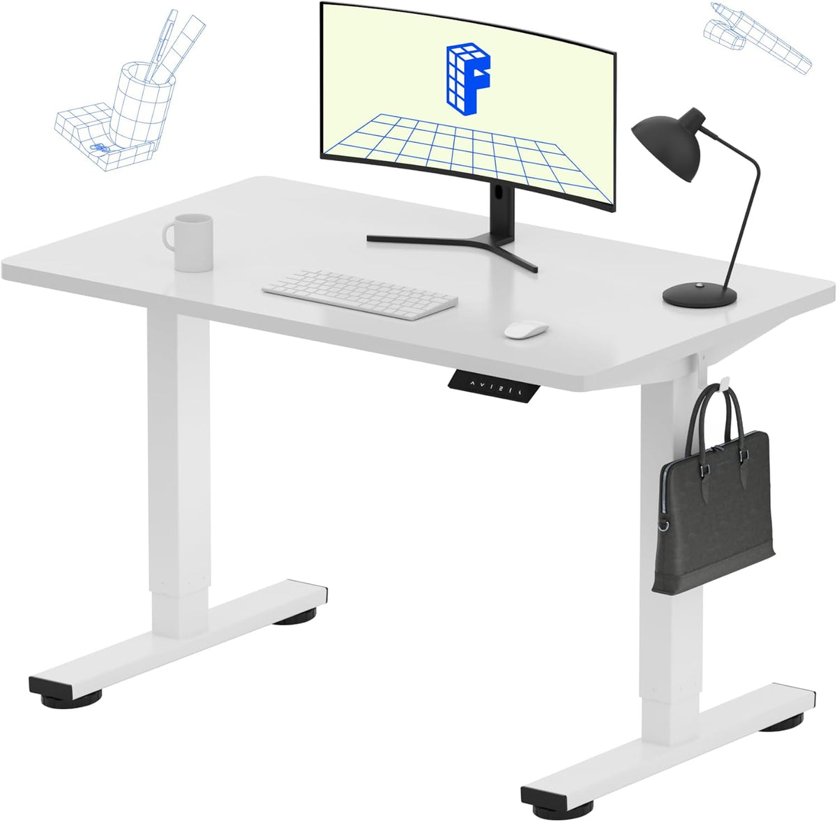 FLEXISPOT Electric Standing Desk With Whole-Piece Desktop - EN1
