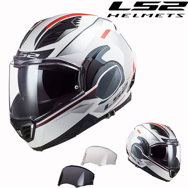 LS2 Carbon Fiber Flip-Up Motorcycle Helmet - FF901 Advant X+