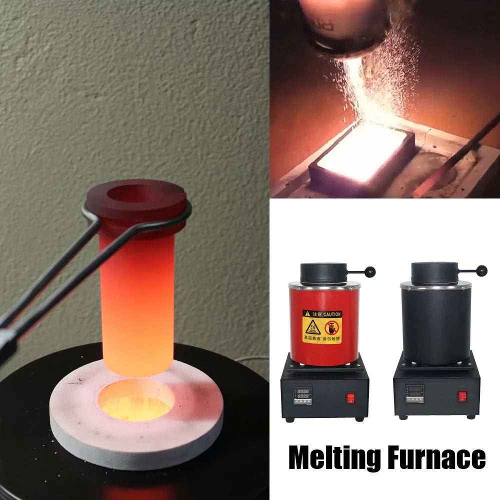 SHANGNIULU Gold Melting Furnace 2KG, 1400W, 2100F, 110V