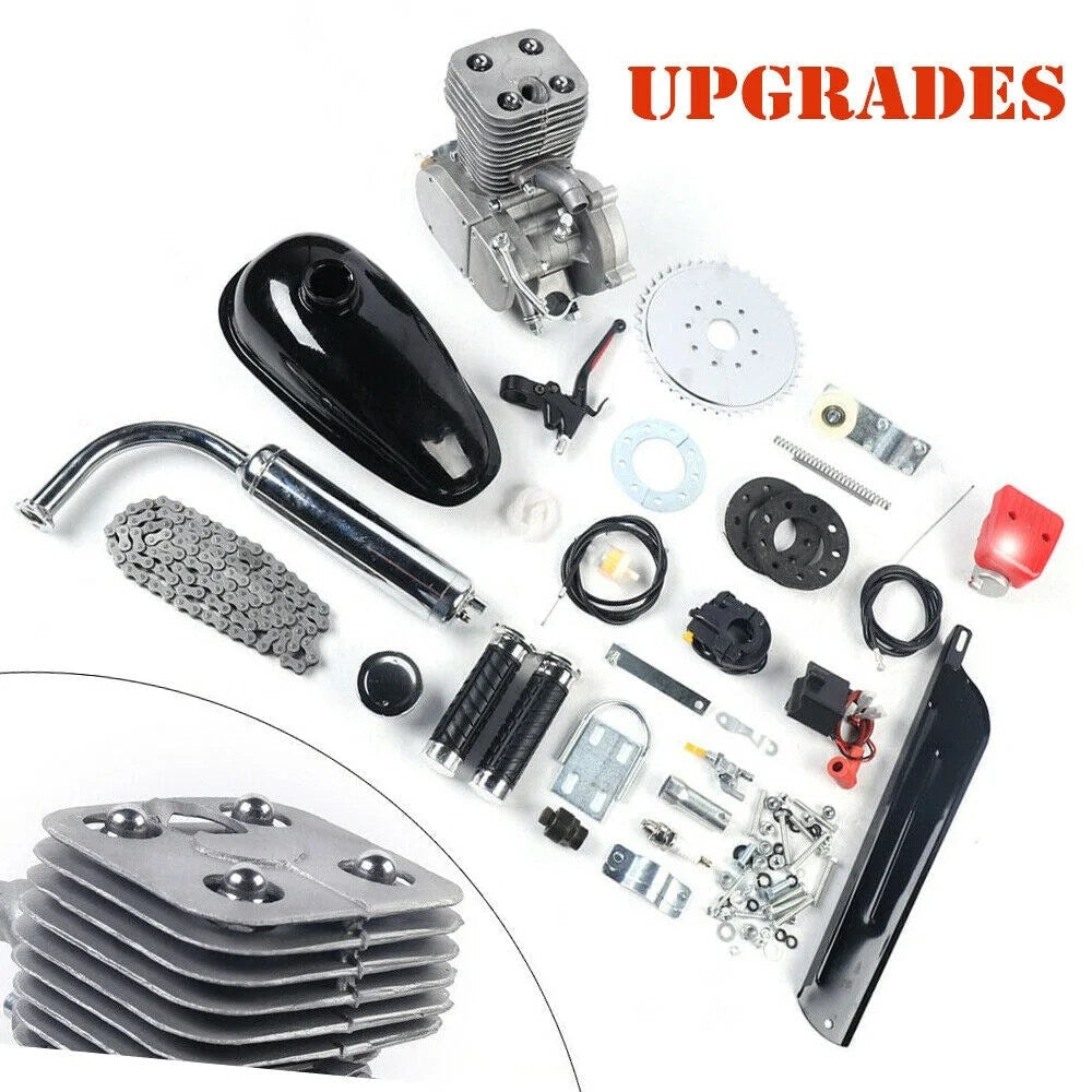 100cc Bicycle Gasoline Engine Kit 2 Stroke Air-Cooling CDI Ignition
