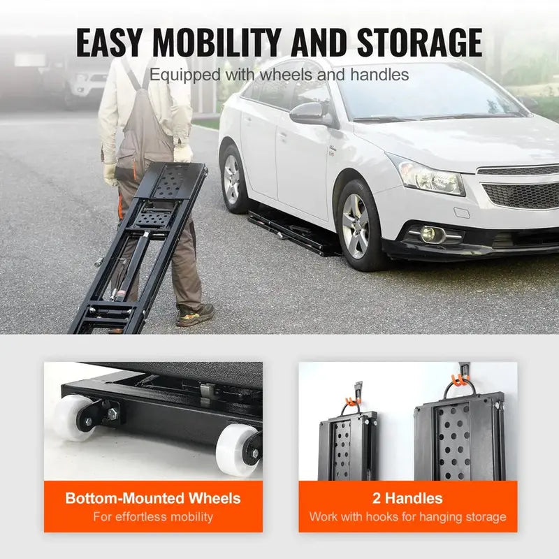 5000 lb Portable Car Lift System - Automatic Hydraulic Garage Jack