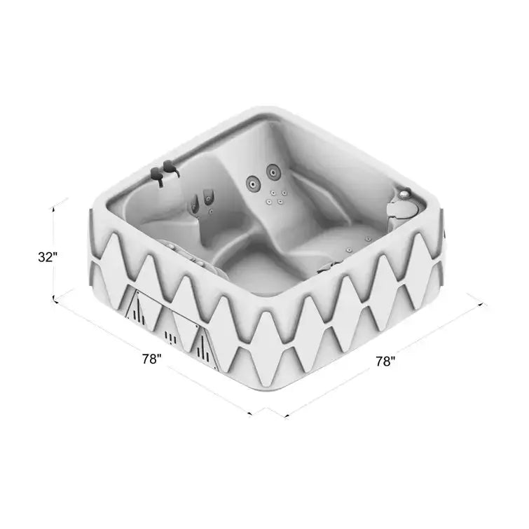 AquaRest Spas AR-500 Elite 5-Person 29-Jet Plug-And-Play Hot Tub With Ozonator - AR-500P