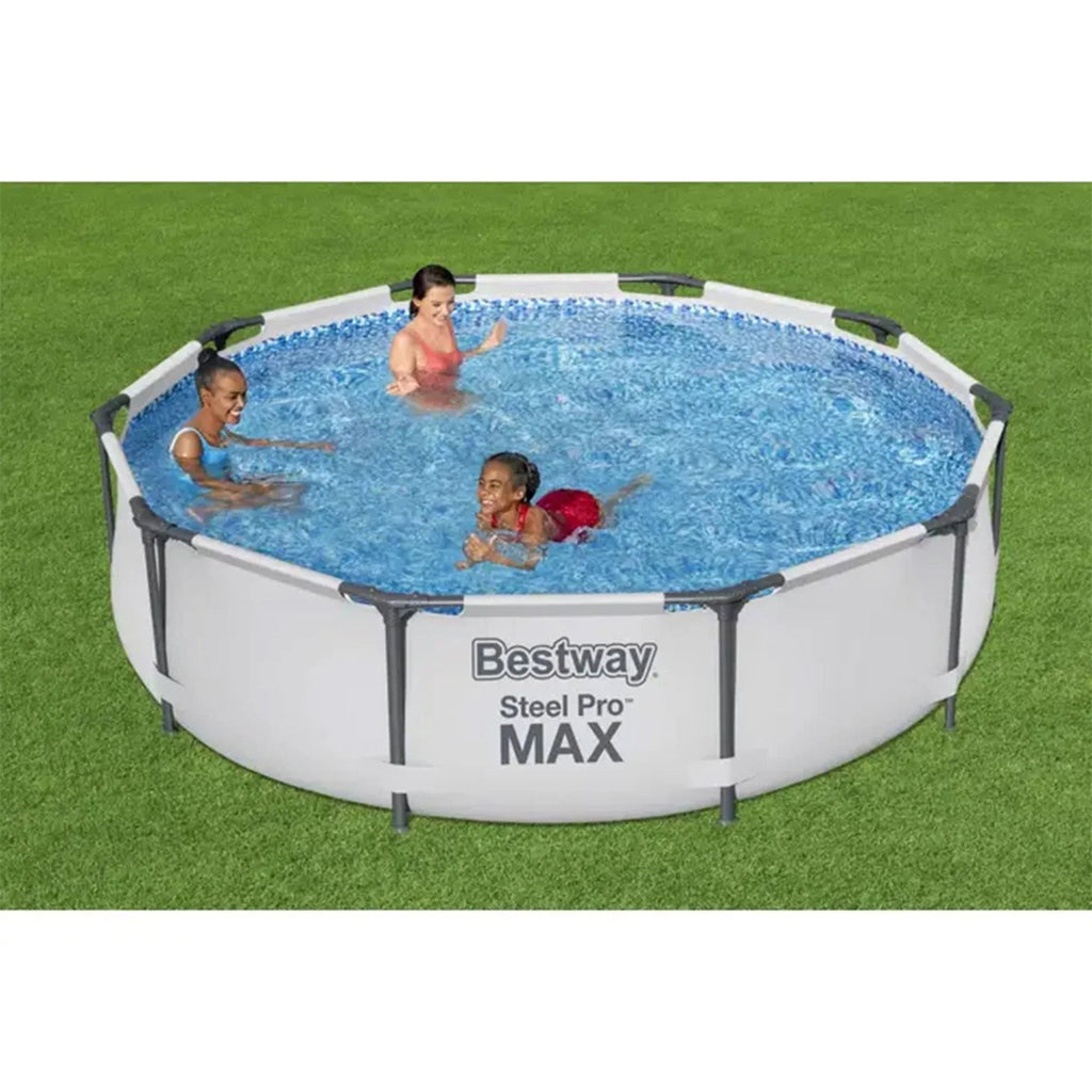 Bestway Steel Pro MAX 10'x30in Round Above Ground Swimming Pool With Pump