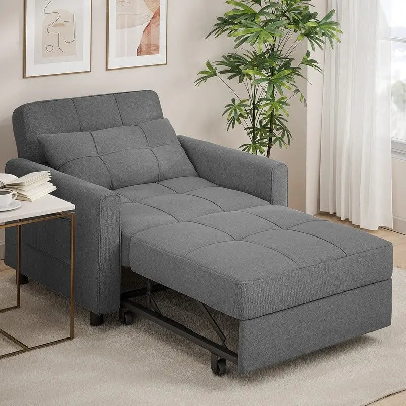 3-In-1 Adjustable Pull-Out Sleeper Sofa Bed