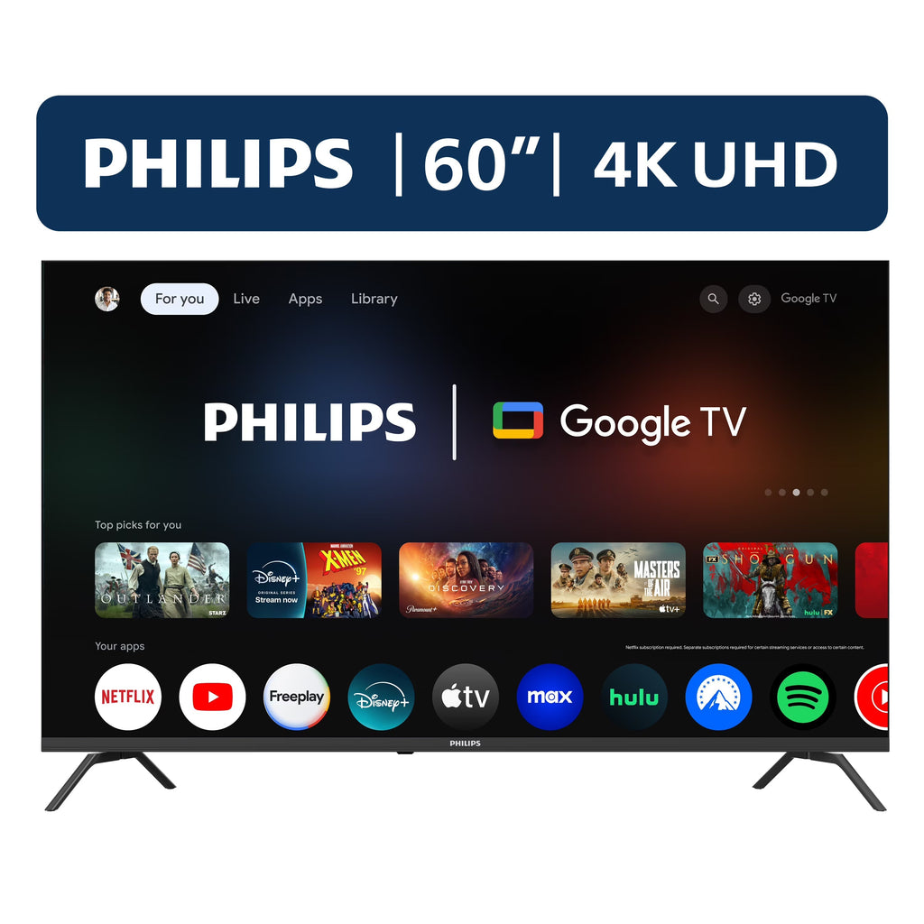 Philips 60 Class 4K Ultra HD Google Smart LED TV - 60PUL7555/F7