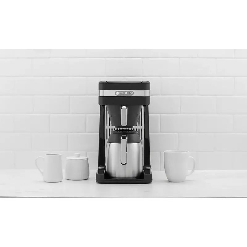 BUNN Speed Brew CSB3T 10-Cup Coffee Maker With Black And Silver Thermal Carafe - CSB3T