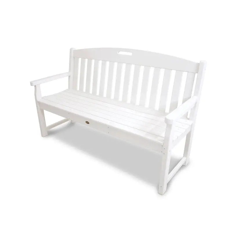 POLYWOOD Outdoor Bench, 60-Inch Recycled Plastic - Yacht Club