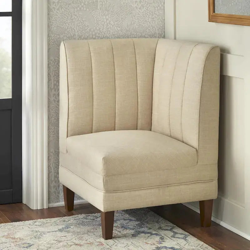 Lifestorey 3-Piece Channel-Back Upholstered Banquette Set - Kerrington