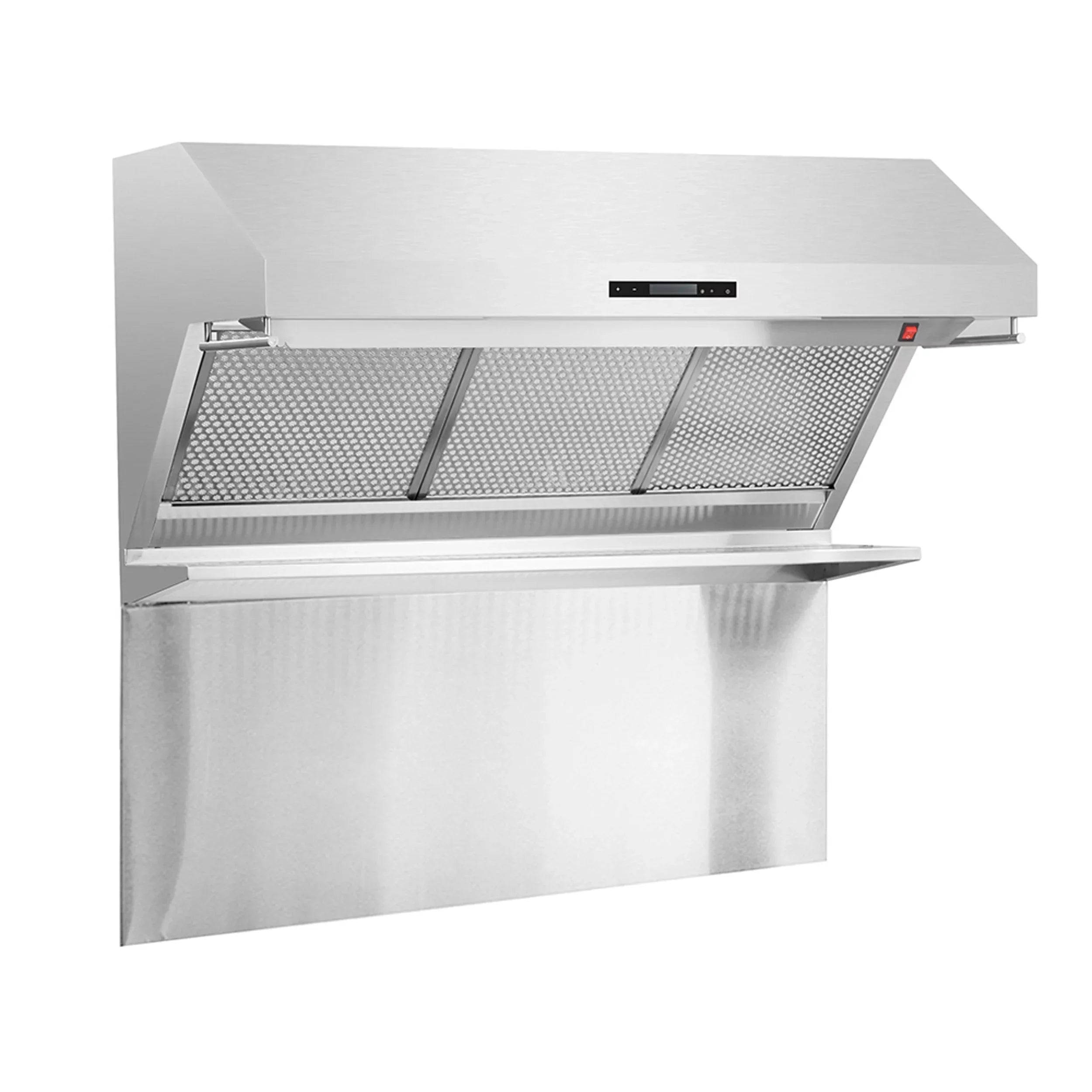48 in Wall Mount Range Hood With Hybrid Filters And Stainless Steel Backsplash - Savona
