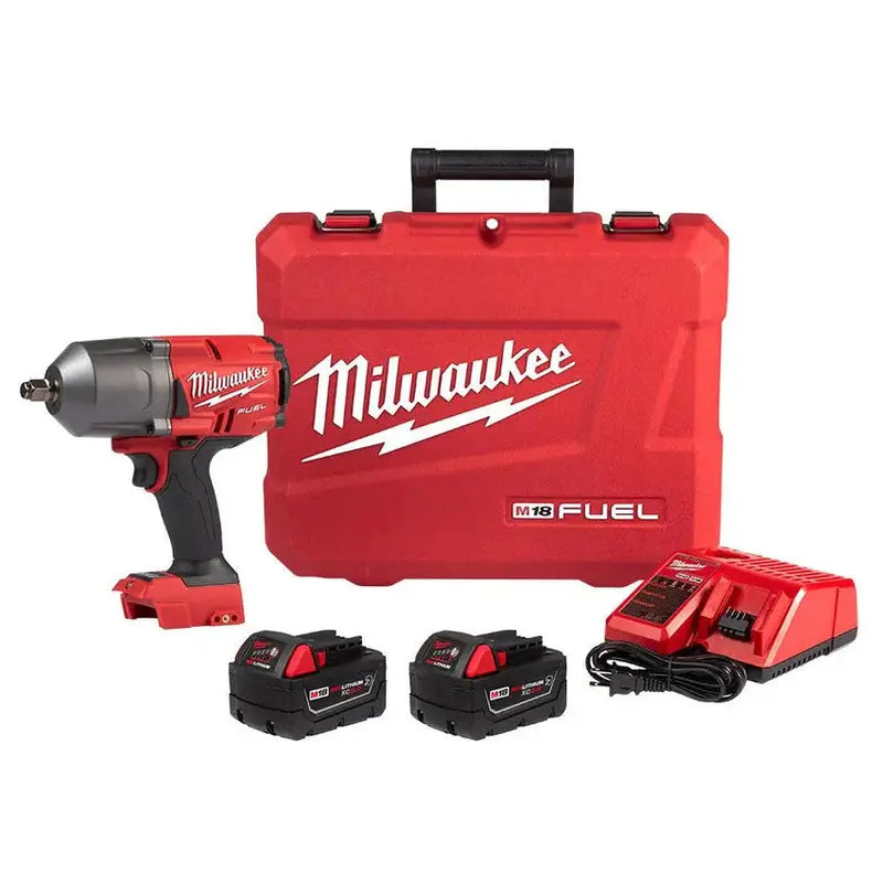 Milwaukee M18 FUEL 1/2 in High-Torque Impact Wrench Kit With Friction Ring Drive - 2767-22R