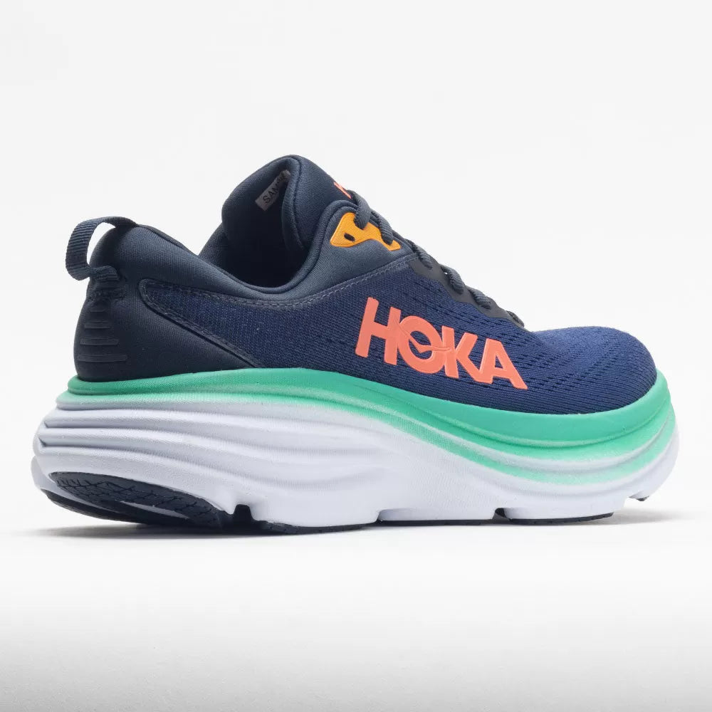 Women's Running Shoes, Outer Space/Bellwether Blue - Bondi 8