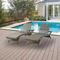 All-Weather Wicker Chaise Lounge Set, 2-Piece