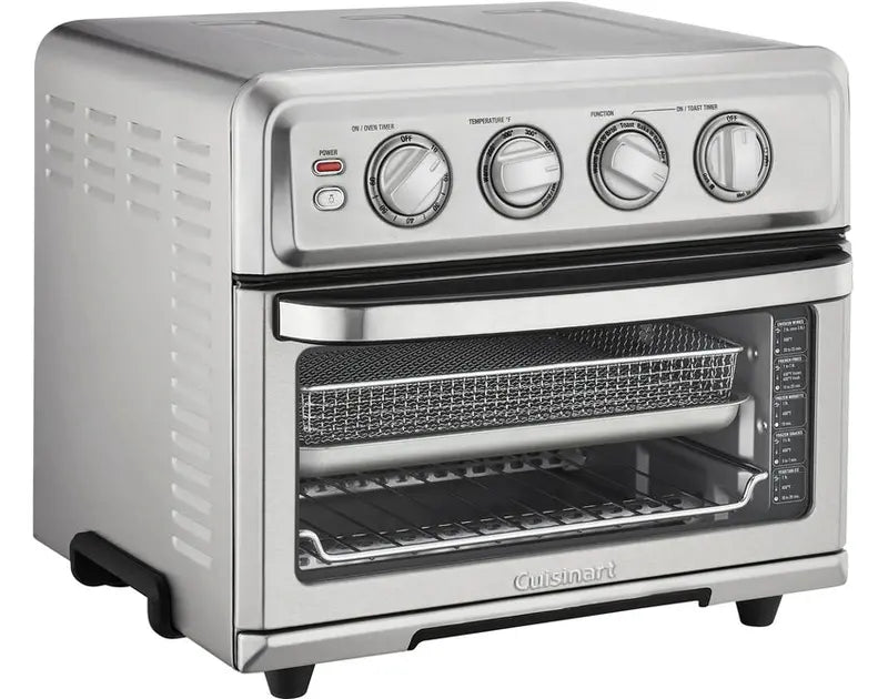 Cuisinart Air Fryer Toaster Oven With Grill, Stainless Steel, 0.6 Cubic-Foot, 1800 Watts - TOA-70