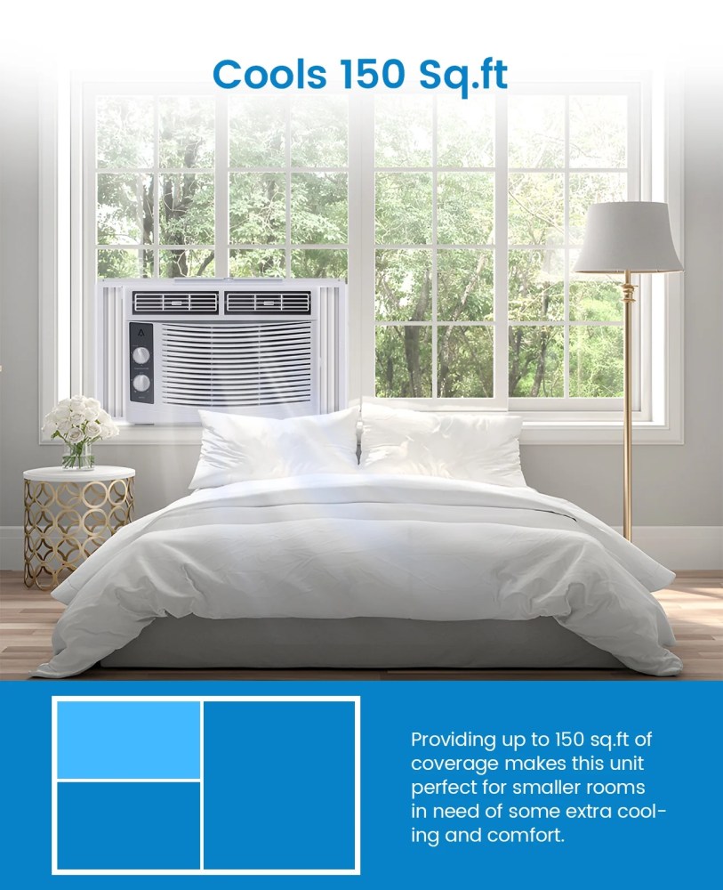Garvee 5000 BTU Window Air Conditioner, White