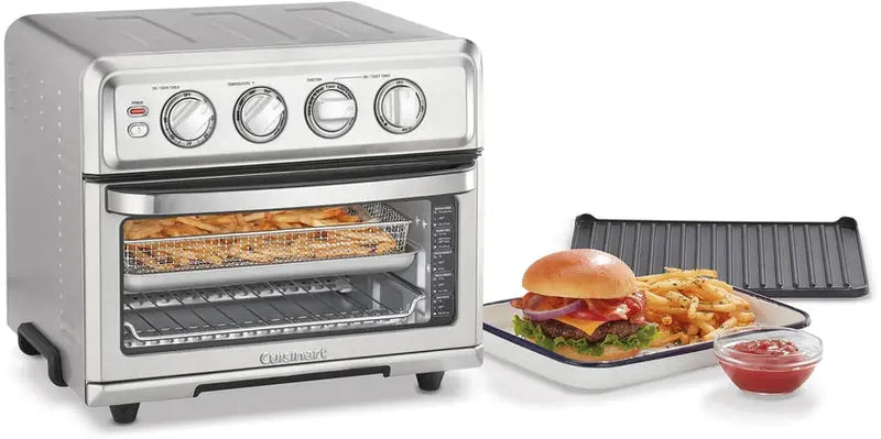 Cuisinart Air Fryer Toaster Oven With Grill, Stainless Steel, 0.6 Cubic-Foot, 1800 Watts - TOA-70