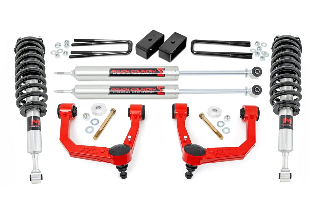 Rough Country 3.5in Bolt-On Lift Kit With M1 Struts For 2005-2023 Tacoma - 74240RED