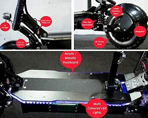 MAXX Folding Electric Scooter, 5000W Dual-Motor, 83-Mile Range, 60 MPH
