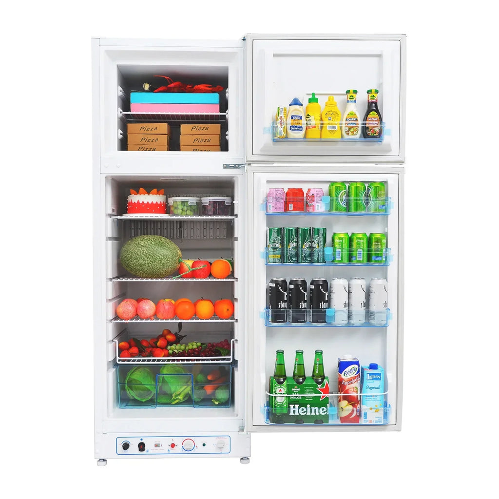 Smad Propane Refrigerator With Freezer, 9.4 Cu Ft, 64 in H, AC 110V - XCD275