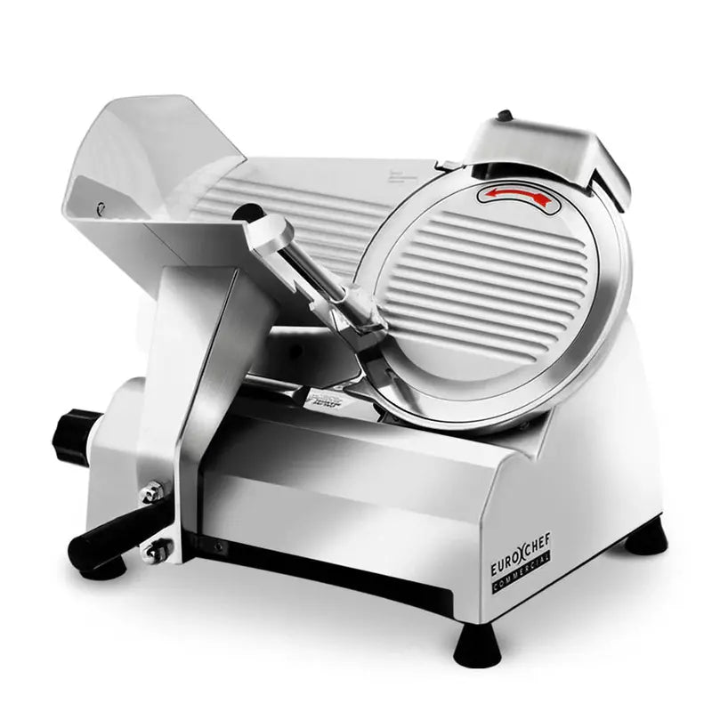 EuroChef Commercial Electric Meat Slicer, 10-Inch Stainless Steel Blade, 320W - EUC-CMS-3
