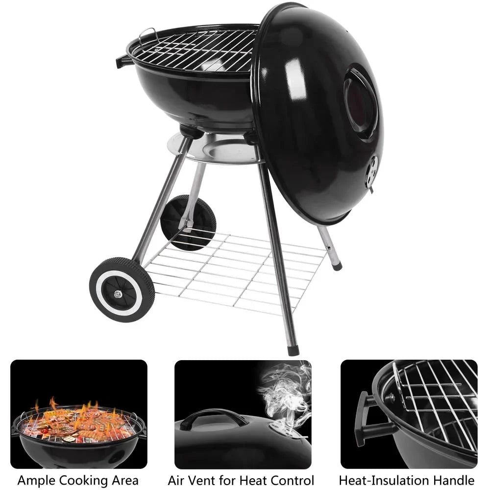 SalonMore Portable Charcoal Grill, 18 inch - Travel Camp Charcoal Stove