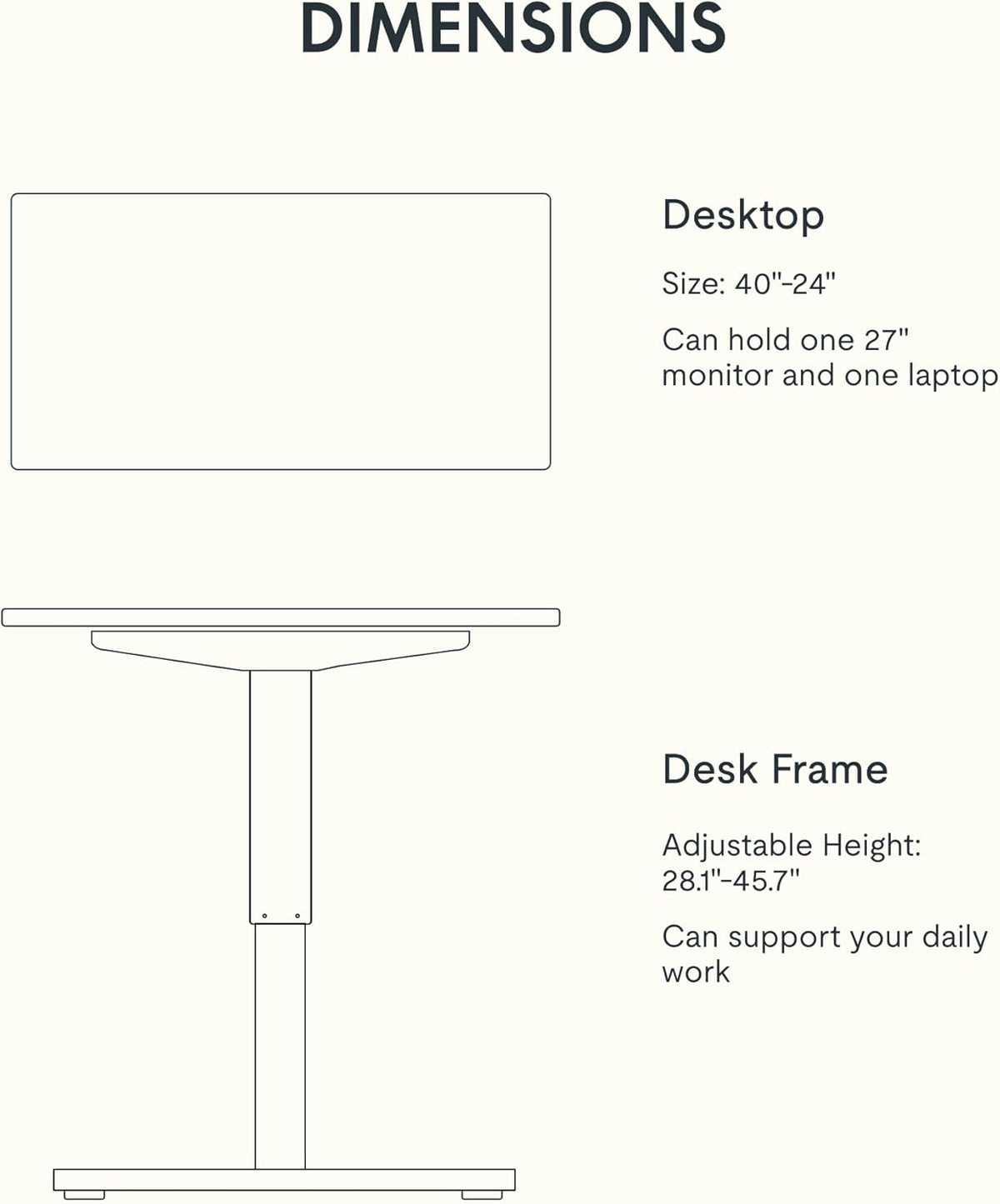 FLEXISPOT Electric Standing Desk With Whole-Piece Desktop - EN1