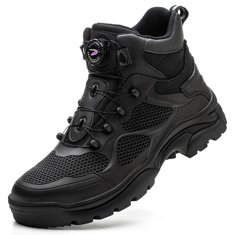Closure System Laceless Steel Toe Shoes Boots