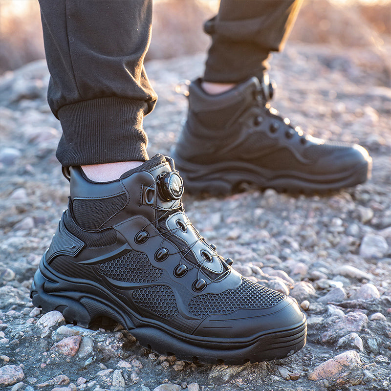 Closure System Laceless Steel Toe Shoes Boots
