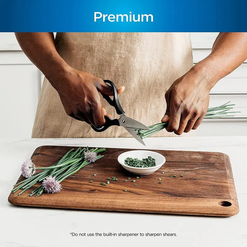 Ninja Foodi NeverDull 17-Piece Stainless Steel Knife Block Set With Built-In Sharpener - K32017