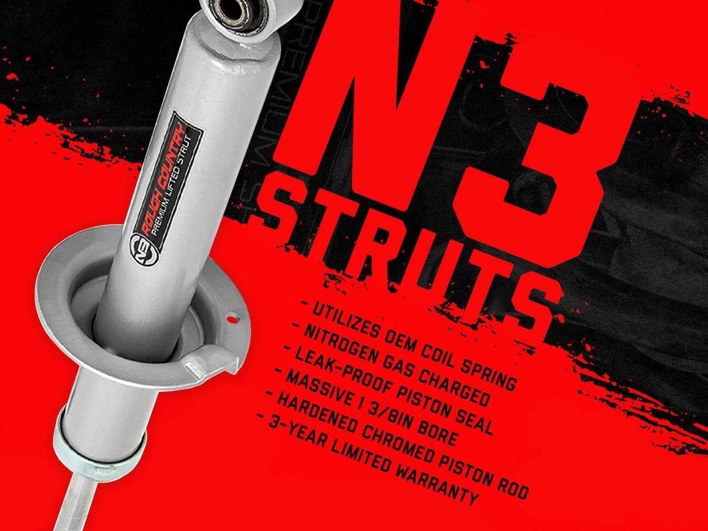 Rough Country 6in Lift Kit For 2005-2015 Tacoma With N3 Struts/Shocks - 747.23