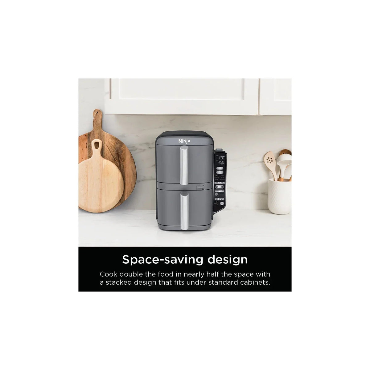 Ninja DoubleStack XL Smart 2-Basket Air Fryer, 10 QT