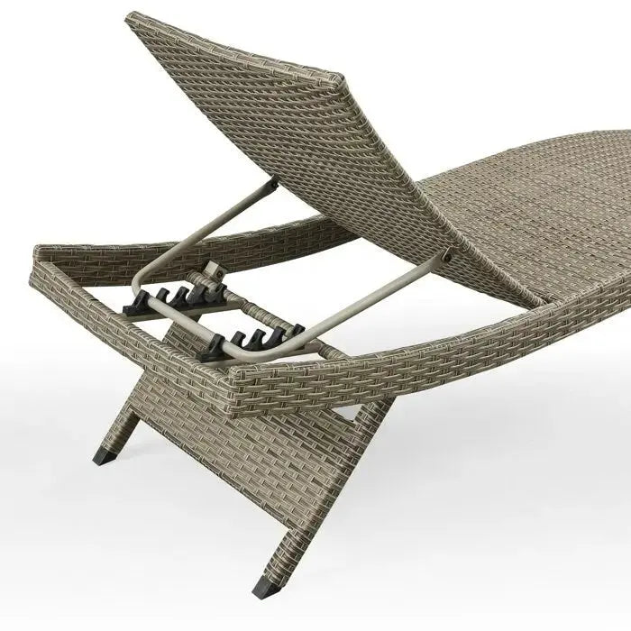 All-Weather Wicker Chaise Lounge Set, 2-Piece
