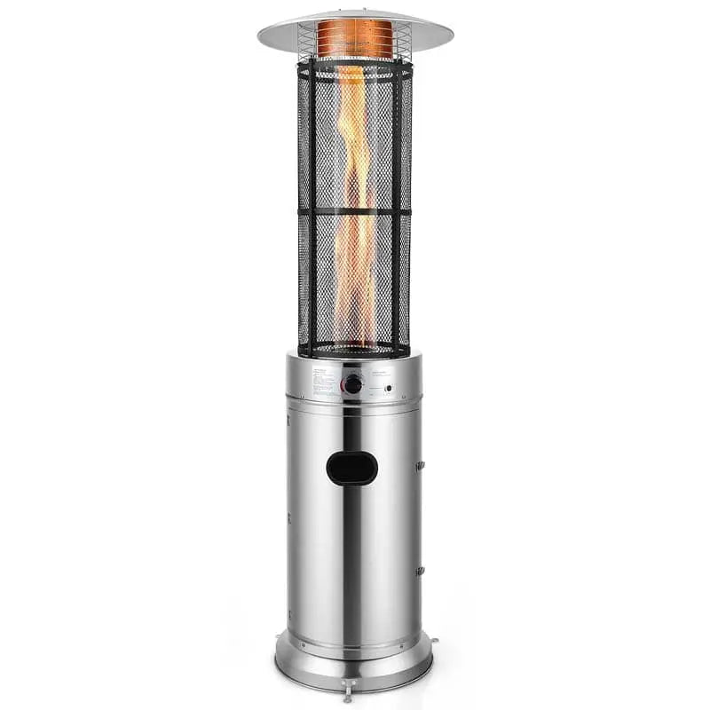 Propane Patio Heater, 41,000 BTU, Stainless Steel, 6 Ft