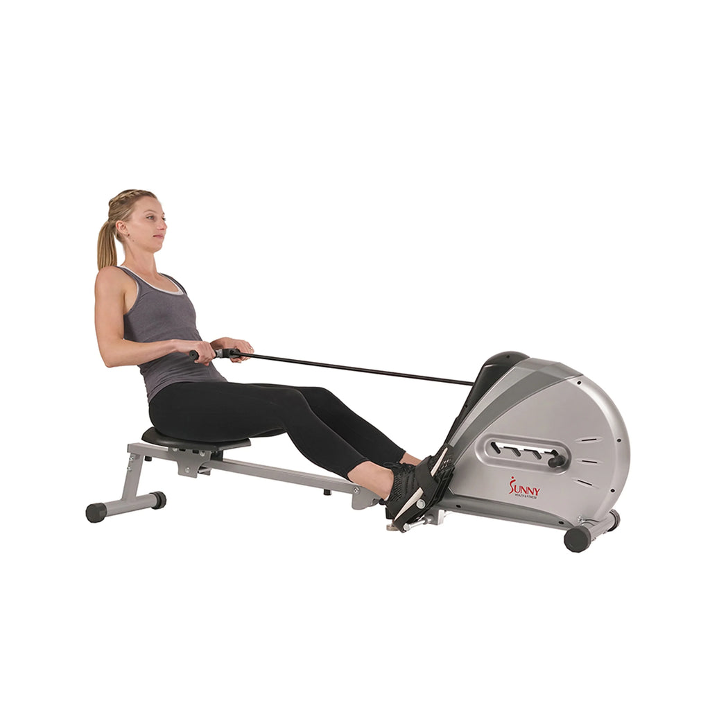 Sunny Health & Fitness Elastic Cord Rowing Machine With LCD Monitor - SF-RW5606
