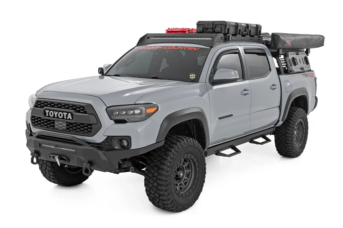 Rough Country SRL2 Adjustable Aluminum Steps For 2005-2023 Toyota Tacoma - 71096