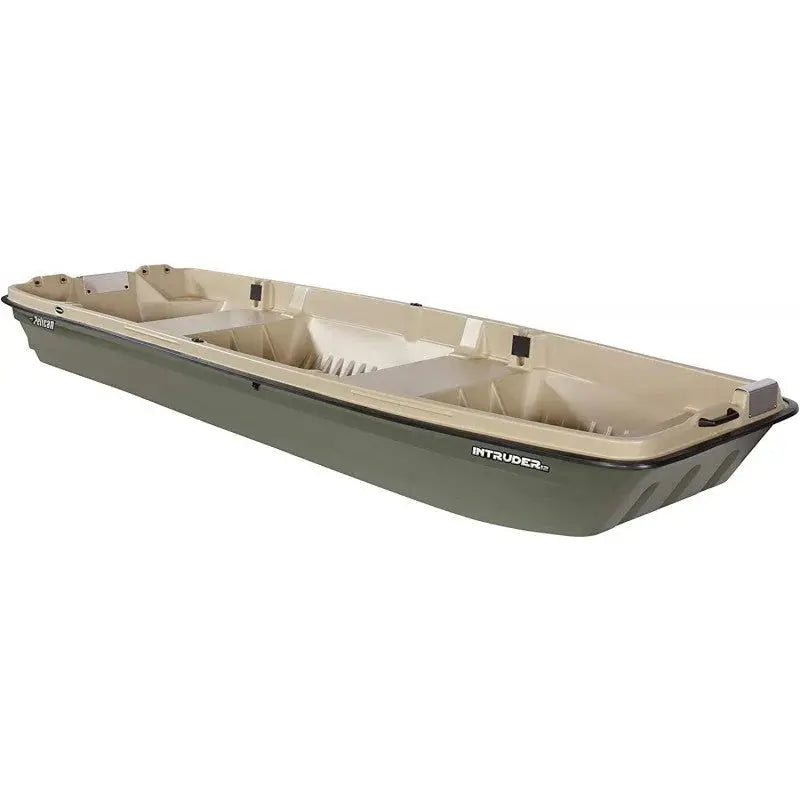 Pelican Intruder 12 Jon Boat - 12-Foot Aluminum Fishing Vessel