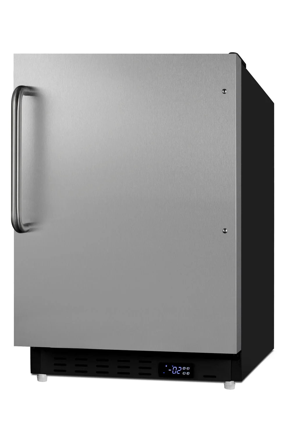 Summit 20 in. Built-In All-Freezer, Stainless Steel & Black - ALFZ37BSSTB