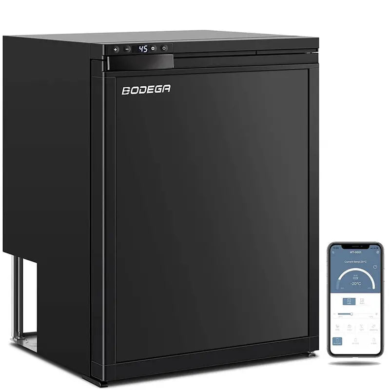 Bodega RV Refrigerator Freezer 2.3 cu ft / 65L Compact Dual-Zone Portable Fridge - CR65