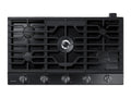 Samsung 36 Inch Black Stainless 5 Burner Gas Cooktop - NA36N6555TG