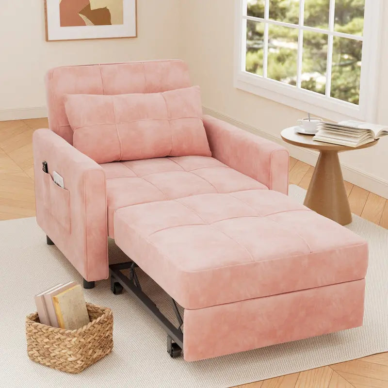 3-In-1 Adjustable Pull-Out Sleeper Sofa Bed
