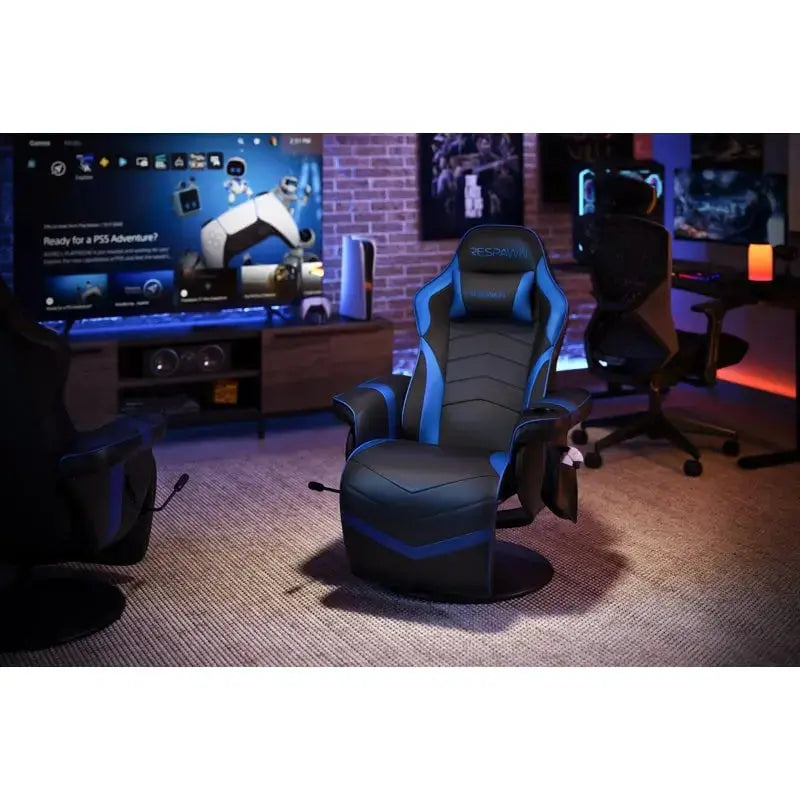 RESPAWN 900 Racing Style Gaming Recliner Chair With Integrated Footrest