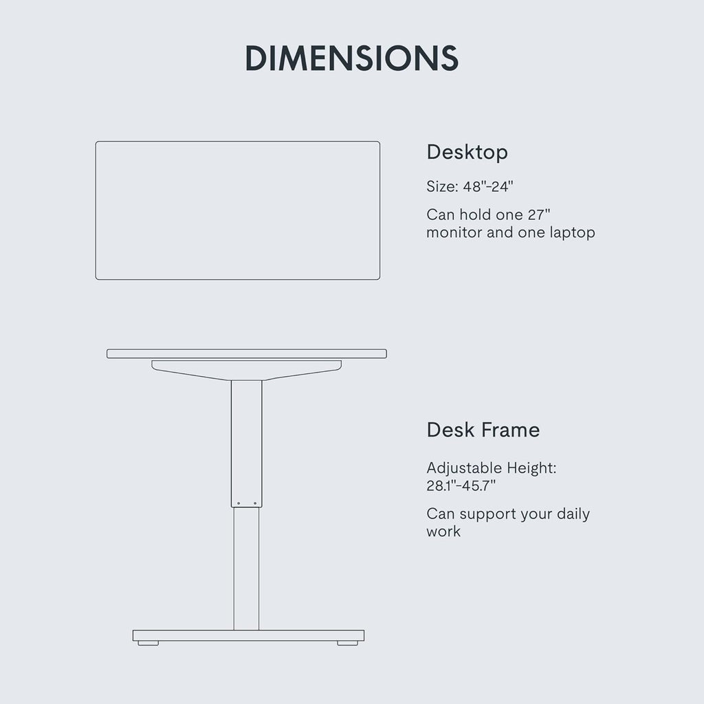 FLEXISPOT Electric Standing Desk With Whole-Piece Desktop - EN1