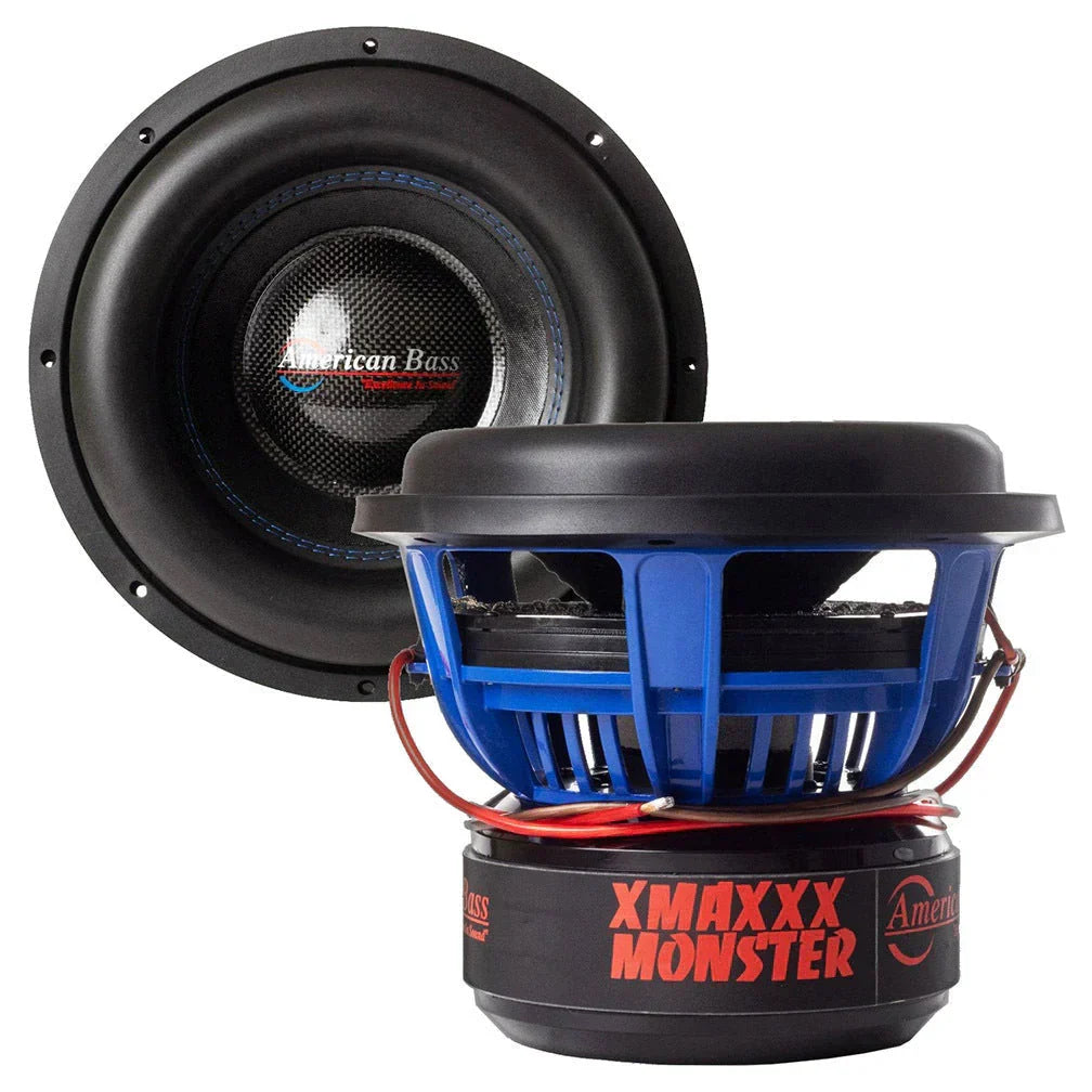 American Bass 12in Woofer 3500W RMS/7000W Max Dual 2 Ohm Voice Coils - 12XMAX