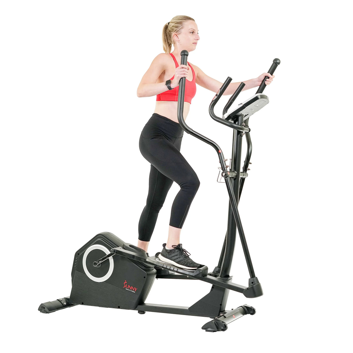 Sunny Health & Fitness Cardio Elliptical Cross Trainer With 18 Inches Stride And 16 Resistance Levels - SF-E3890