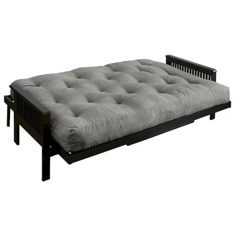TruPedic Full-Size Granite Grey Futon Mattress, 54 Inches Wide x 75 Inches Deep x 12 Inches Thick