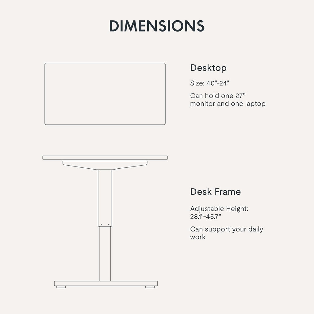 FLEXISPOT Electric Standing Desk With Whole-Piece Desktop - EN1