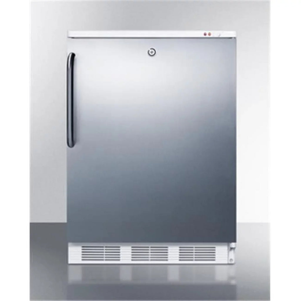 Summit Appliance Medical Upright Freezer 2.5 cu ft Stainless Steel - Manual Defrost