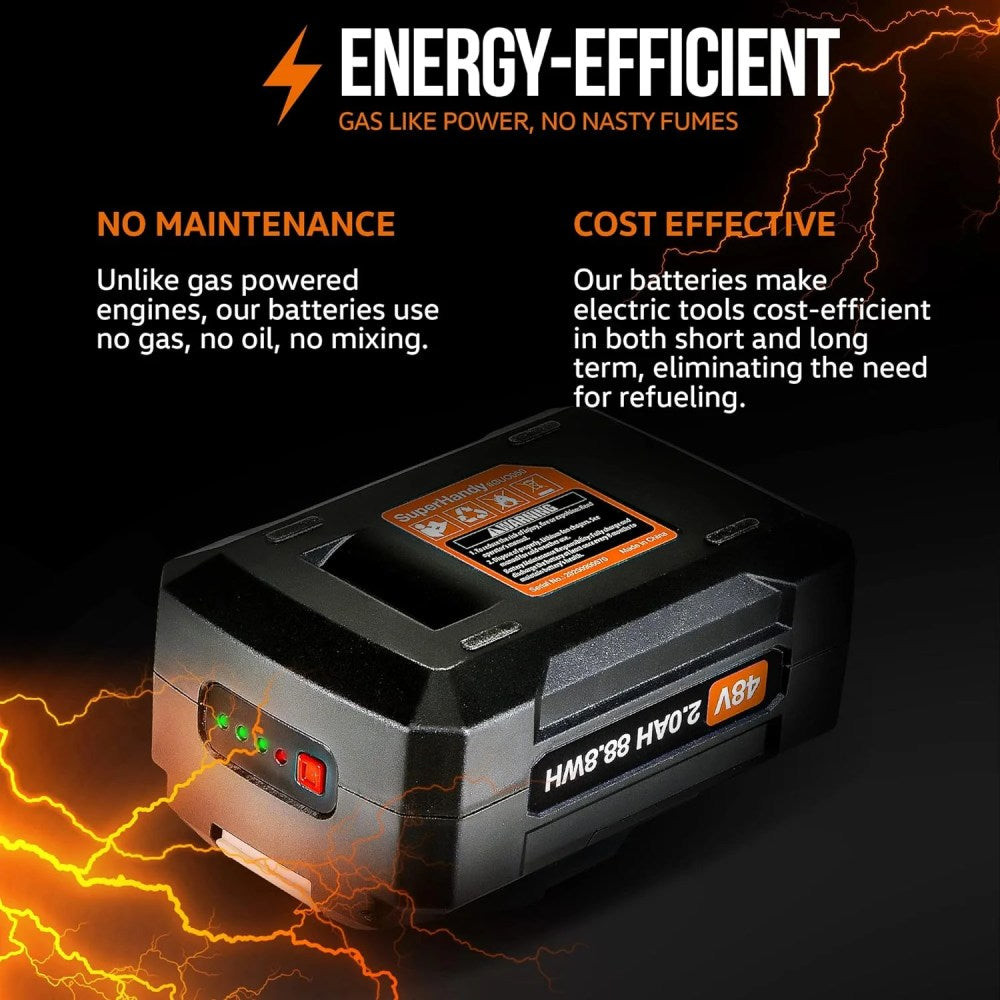 SuperHandy 48V 2Ah Rechargeable Lithium-Ion Power Tool Battery